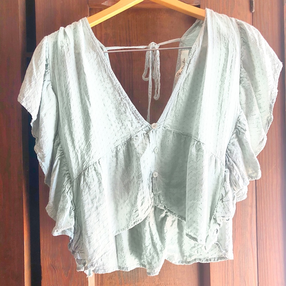 Lizard Thicket Mint Green Crop top